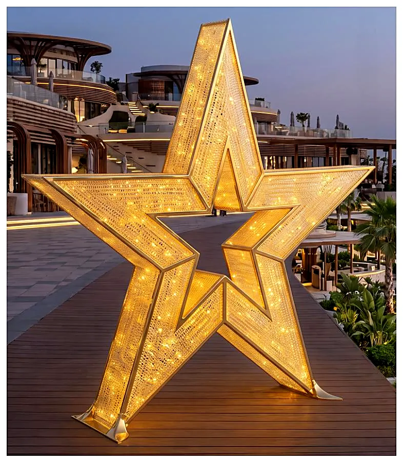 Concept design: illuminated gold star