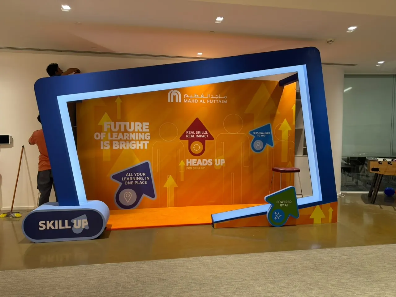 Corporate activation photo booth fabricated in Dubai