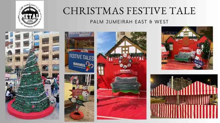 Festive Tales Christmas market, Palm Jumeirah East & West: Metal Art DXB project