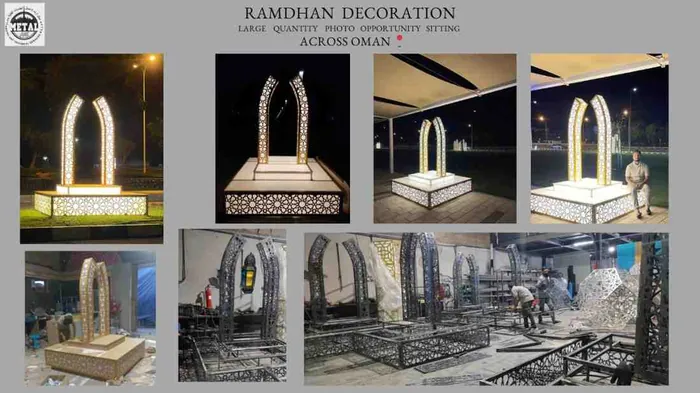 Photo opportunity seating, Across Oman: Metal Art DXB project