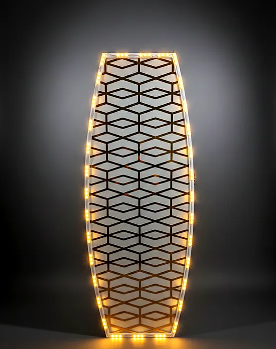 Lit pattern panel by Metal Art DXB